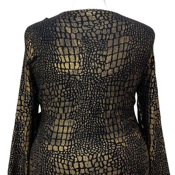 INC Glitter Printed Faux Wrap Dress - Picture 10 of 16